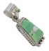 Silver Turquoise And Opal Pendant YX77588
